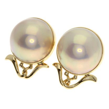 TASAKI Mabe Pearl Pearl Earring K18 Yellow Gold Ladies [Used]