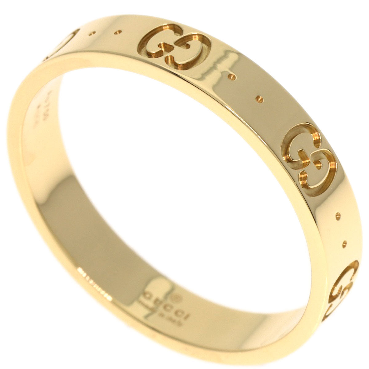 GUCCI Icon Ring #23 Ring K18 Yellow Gold Ladies [Used]