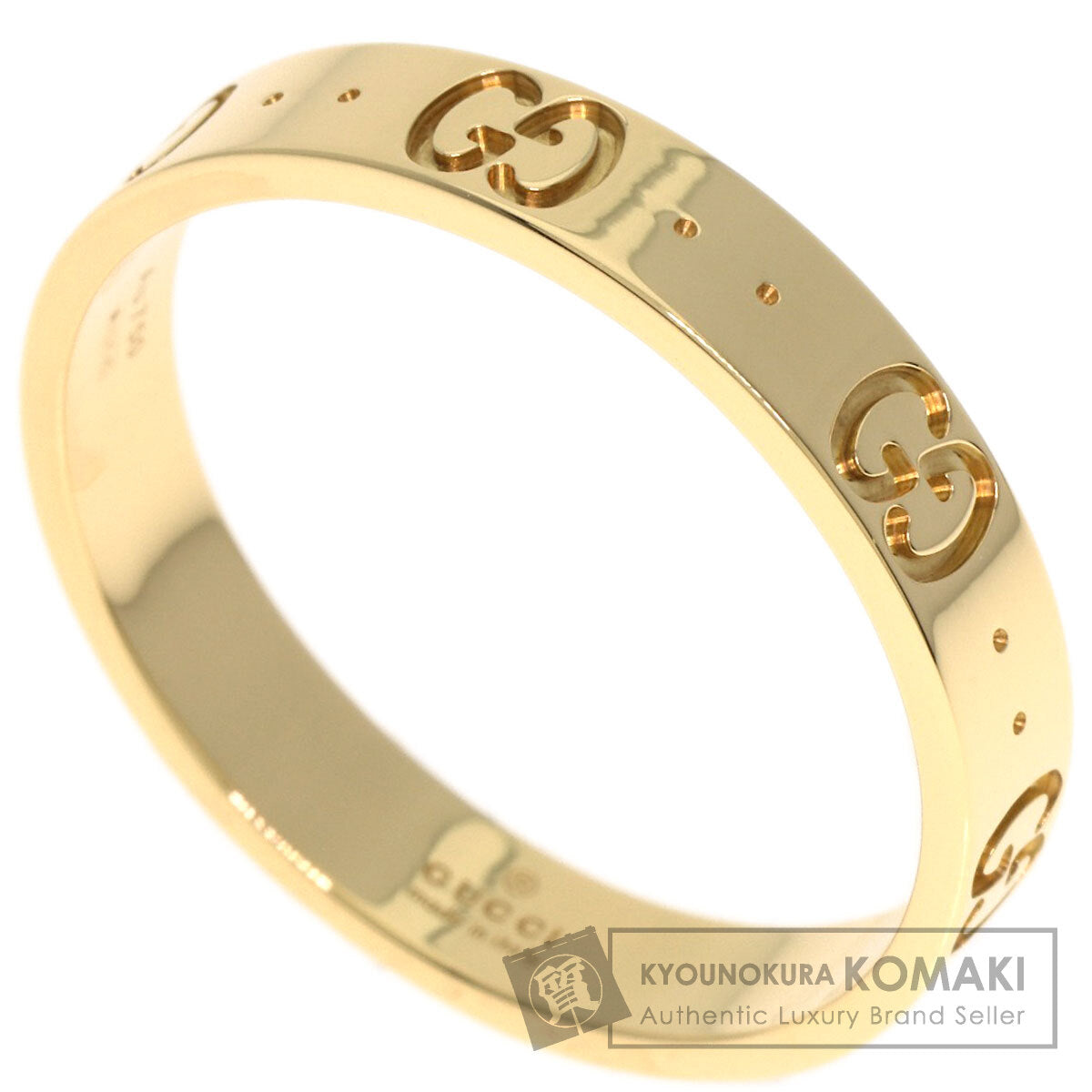 GUCCI Icon Ring #23 Ring K18 Yellow Gold Ladies [Used]