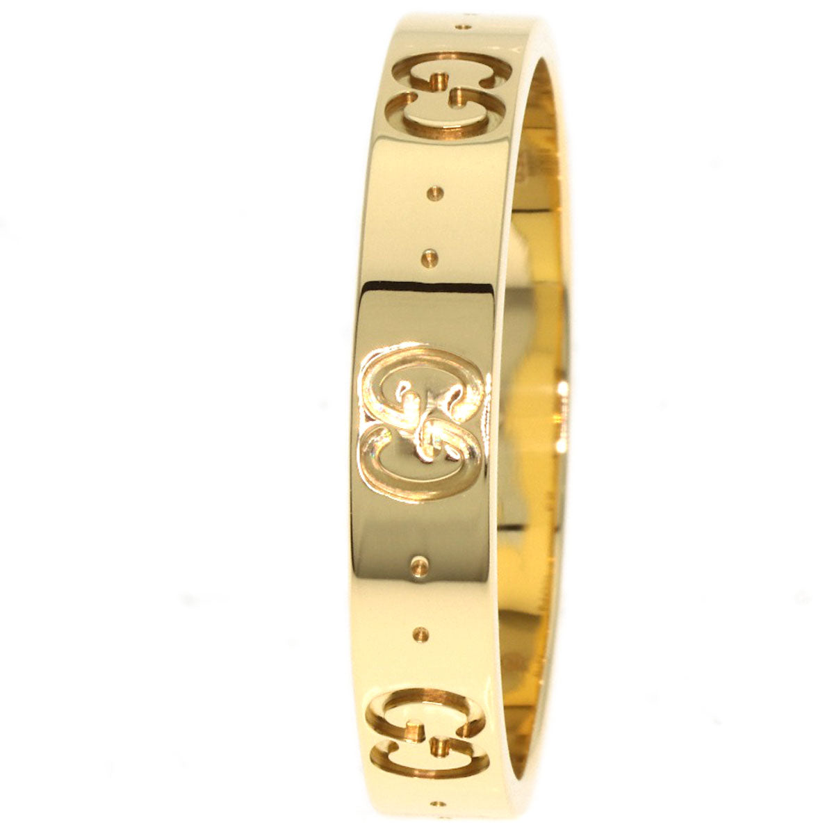 GUCCI Icon Ring #23 Ring K18 Yellow Gold Ladies [Used]