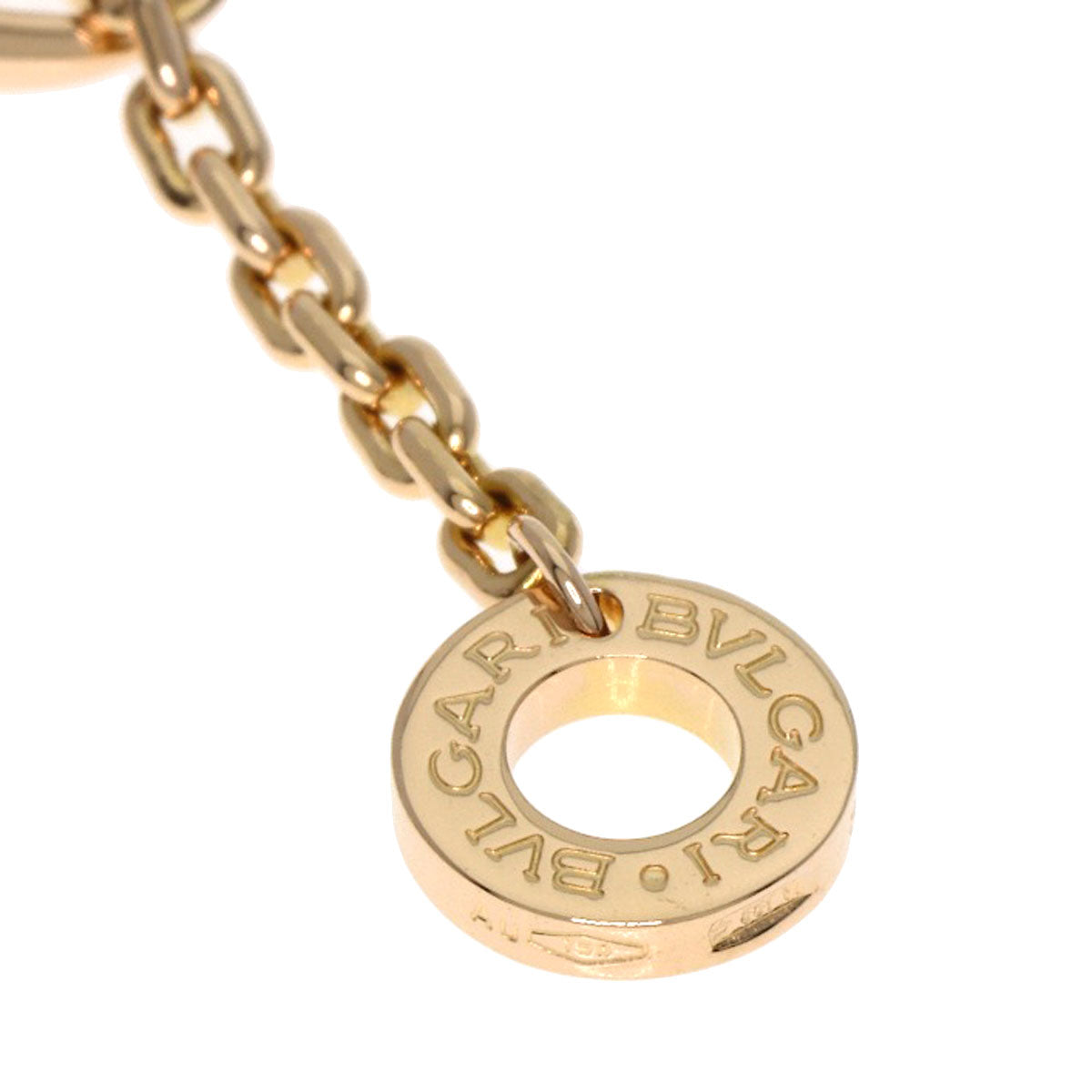 BVLGARI Serpenti Carnelian Diamond Necklace K18 Pink Gold Ladies [Used]