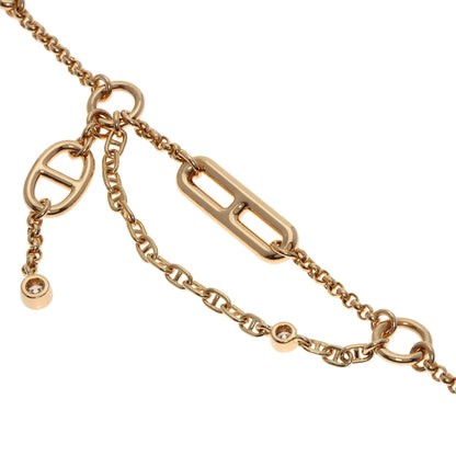 HERMES Shane Dunkle Chaos Diamond Bracelet K18 Pink Gold Ladies [Used]