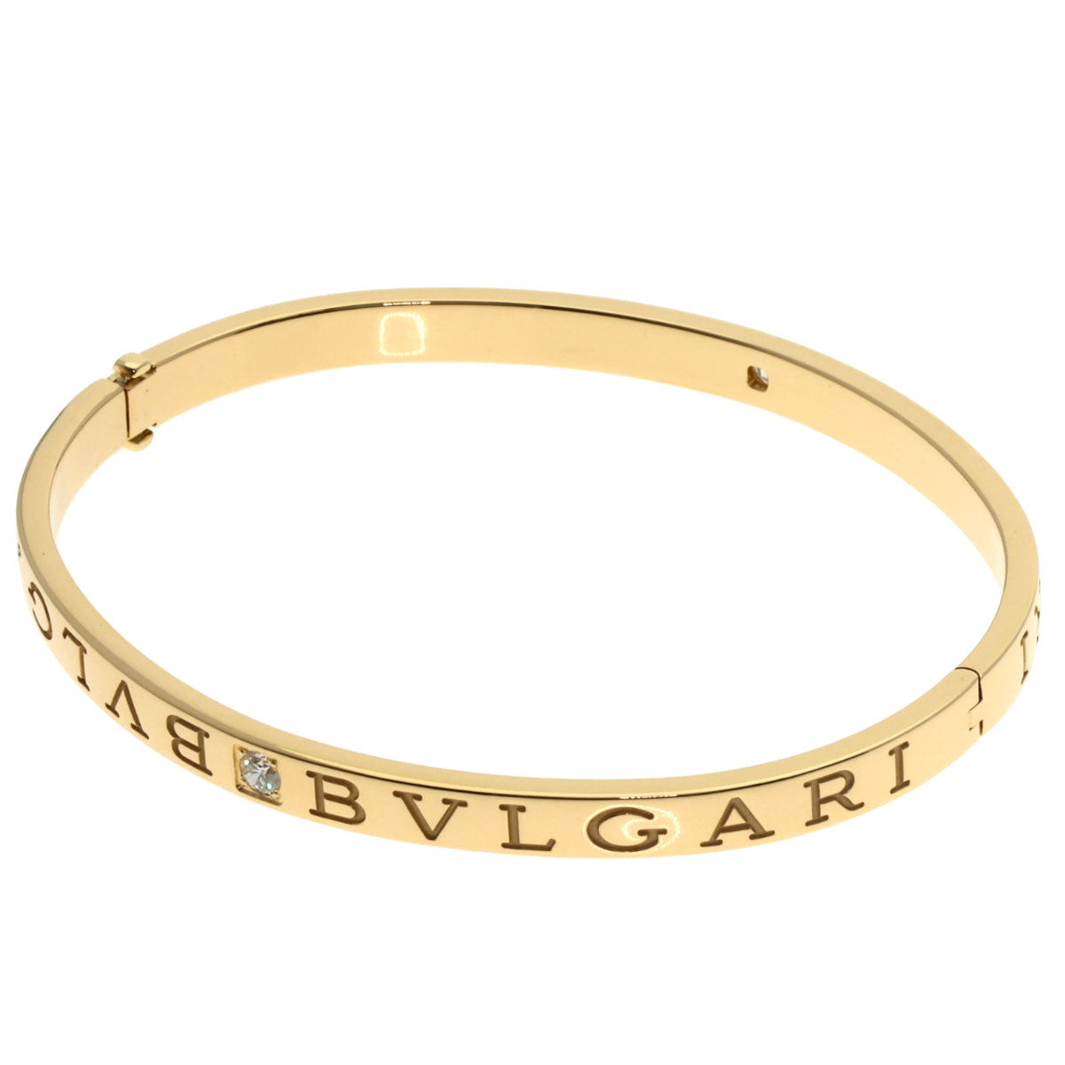 BVLGARI BVLGARI BVLGARI 2P Diamond Bracelet K18 Yellow Gold Ladies [Used]
