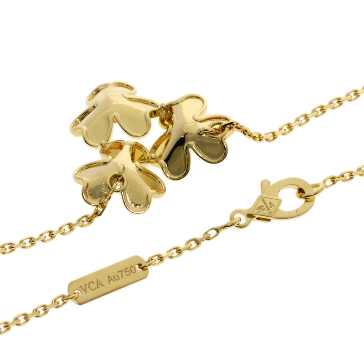 Van Cleef & Arpels Frivole Diamond Necklace K18 Yellow Gold Ladies [Used]