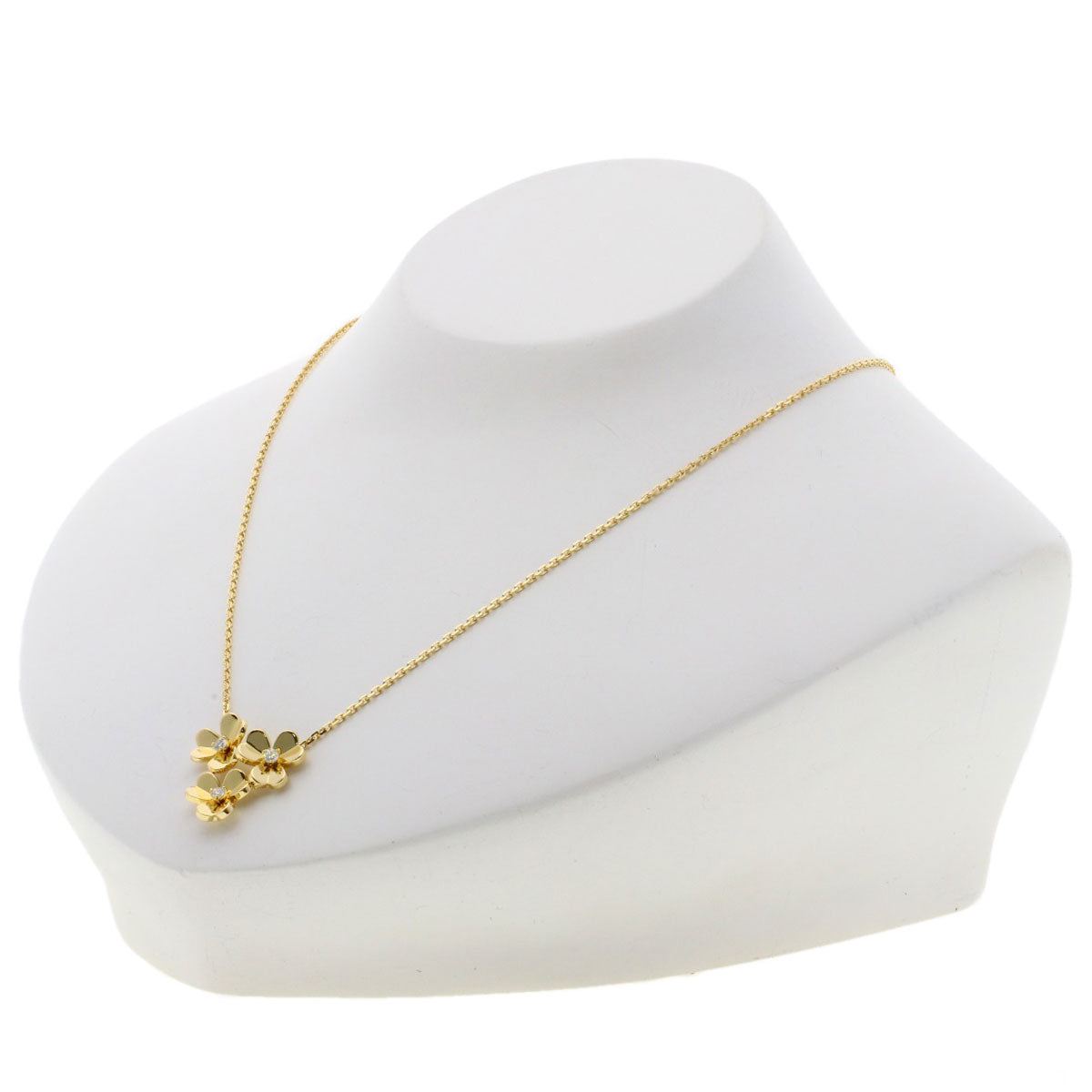 Van Cleef & Arpels Frivole Diamond Necklace K18 Yellow Gold Ladies [Used]