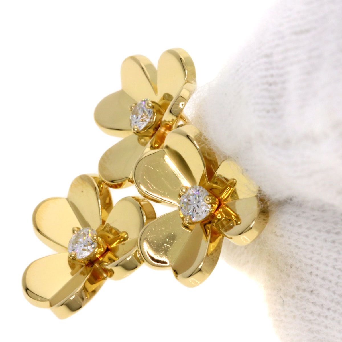 Van Cleef & Arpels Frivole Diamond Necklace K18 Yellow Gold Ladies [Used]