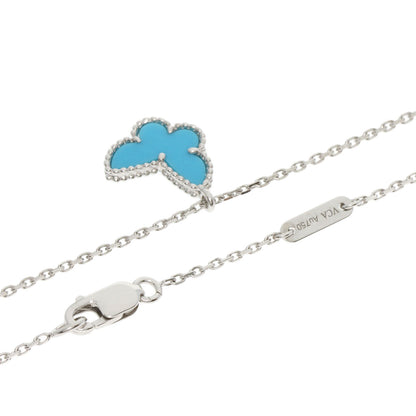 Van Cleef & Arpels Sweet Papillon Turquoise Necklace K18 White Gold Ladies [Used]