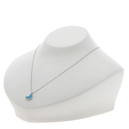 Van Cleef & Arpels Sweet Papillon Turquoise Necklace K18 White Gold Ladies [Used]