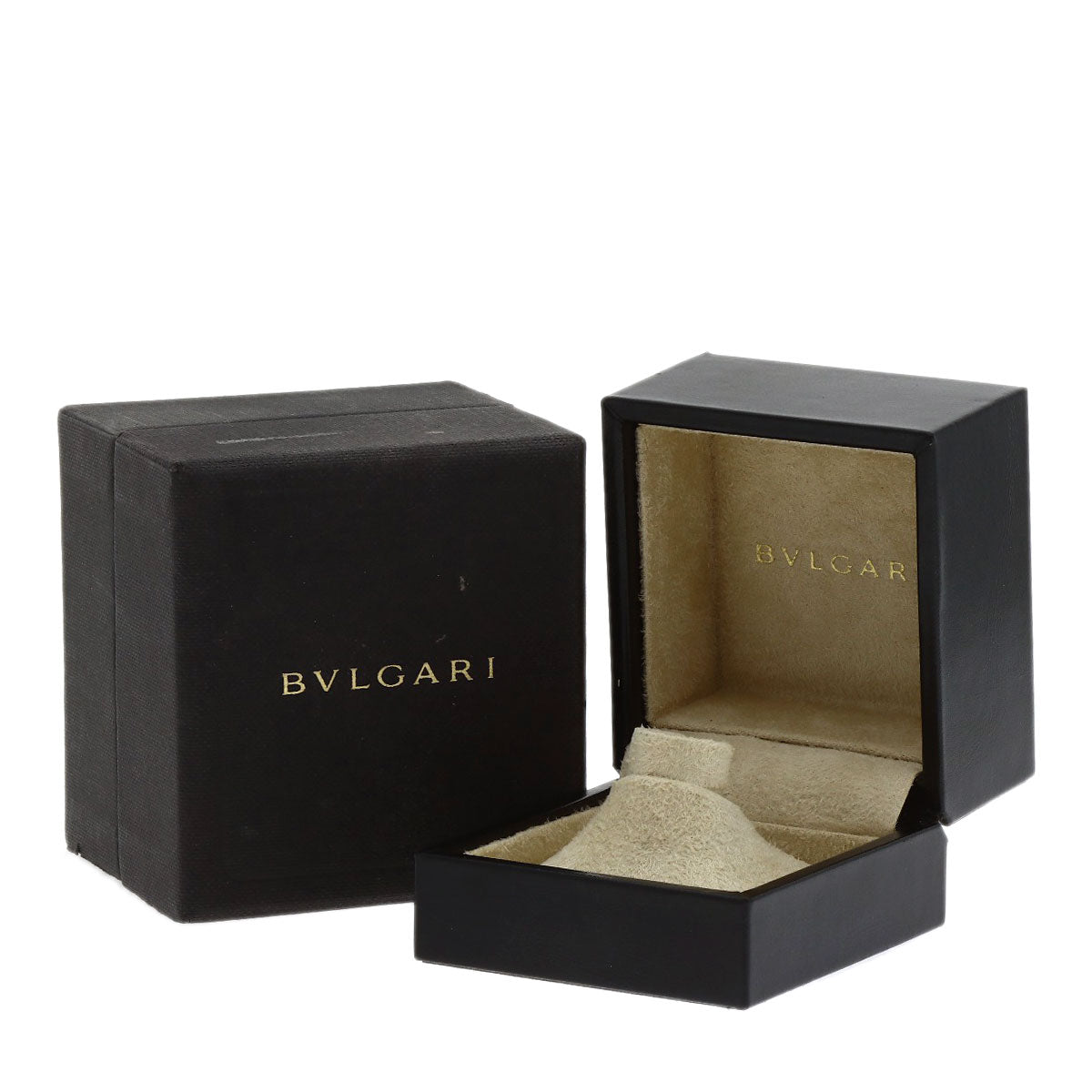 BVLGARI B.zero1 Full Pave Diamond #54 Ring K18 Pink Gold Ladies [Used]