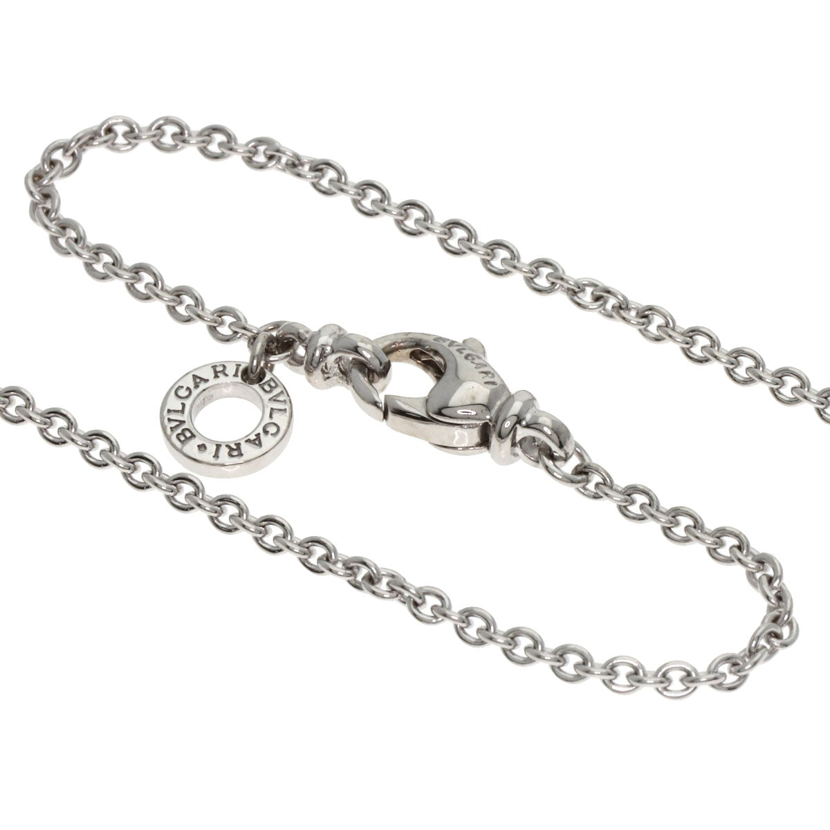 BVLGARI BVLGARI BVLGARI Diamond Necklace K18 White Gold Ladies [Used]