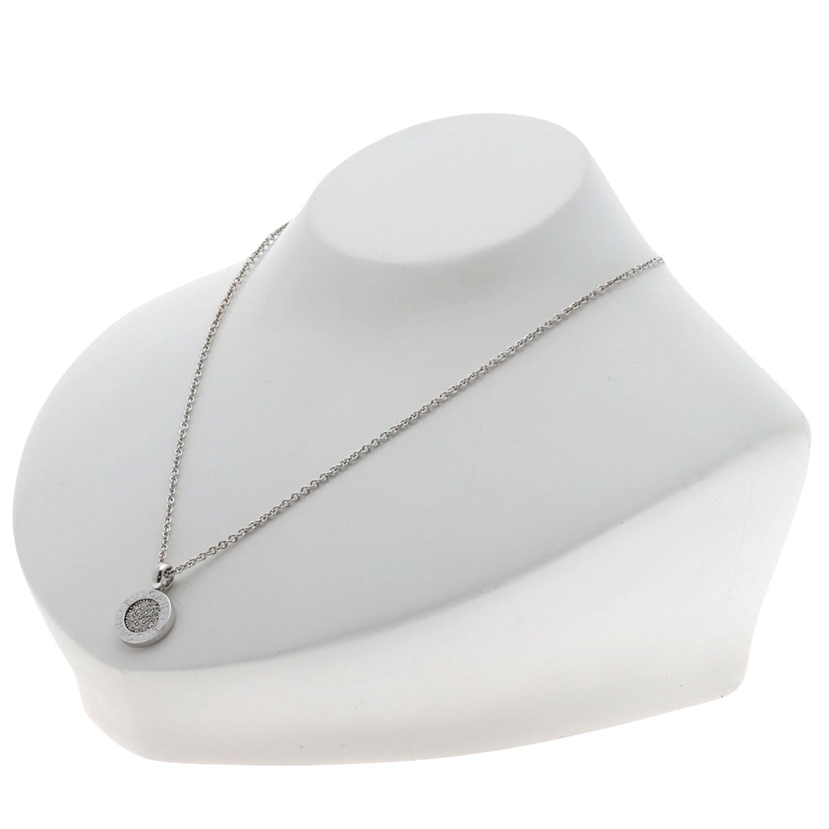 BVLGARI BVLGARI BVLGARI Diamond Necklace K18 White Gold Ladies [Used]