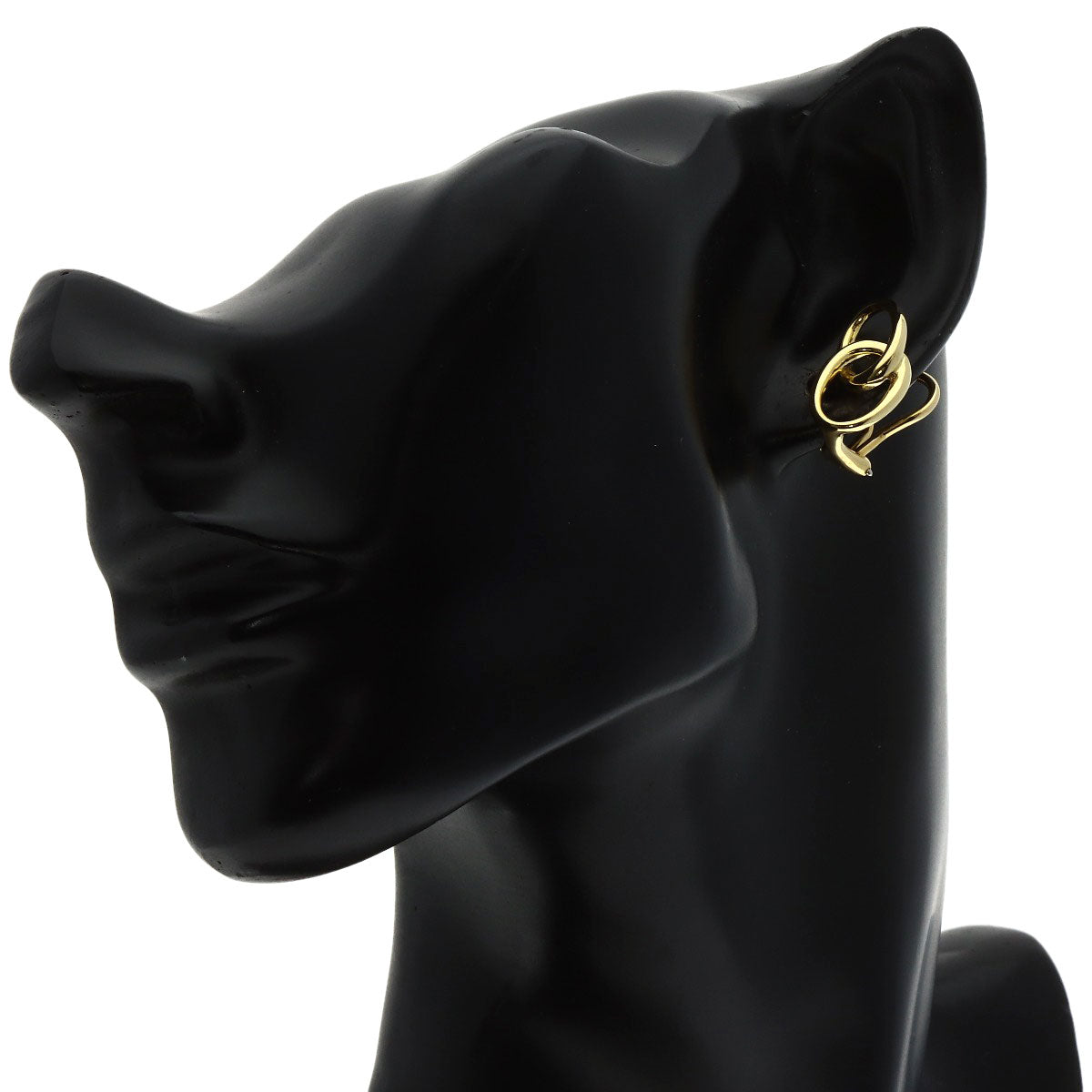 TIFFANY&Co. Double loop Earring K18 Yellow Gold Ladies [Used]