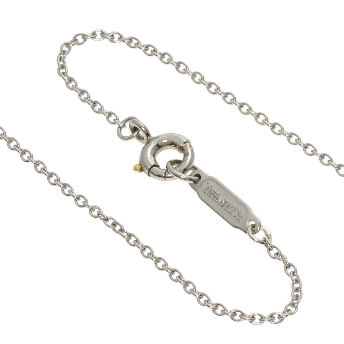 TIFFANY&Co. Fireworks Black Pearl Pearl Diamond Necklace Platinum PT950 Ladies [Used]