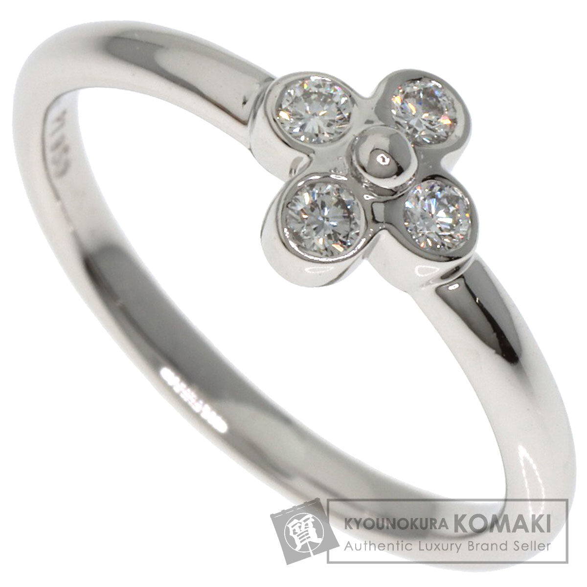 TIFFANY&Co. Bezel set Diamond Ring Platinum PT950 Ladies [Used]