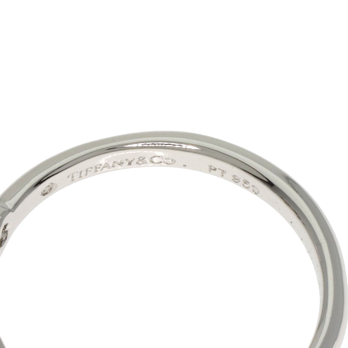 TIFFANY&Co. Bezel set Diamond Ring Platinum PT950 Ladies [Used]