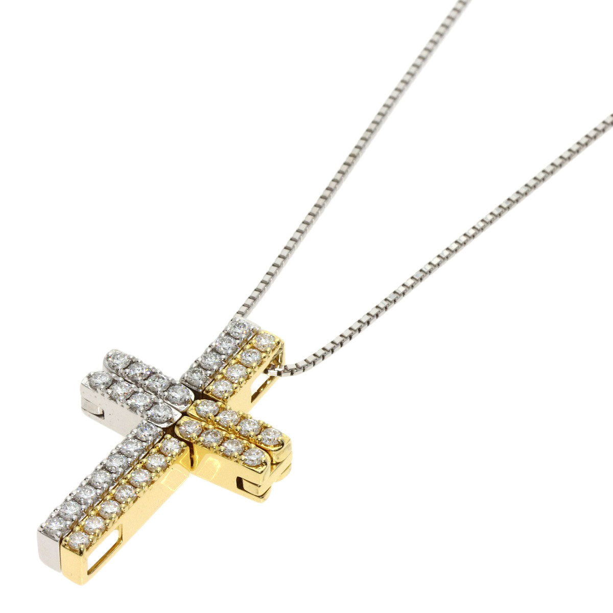 TASAKI Diamond Two-Tone  3WAY Necklace K18 White Gold 18K Yellow GoldLadies [Used]