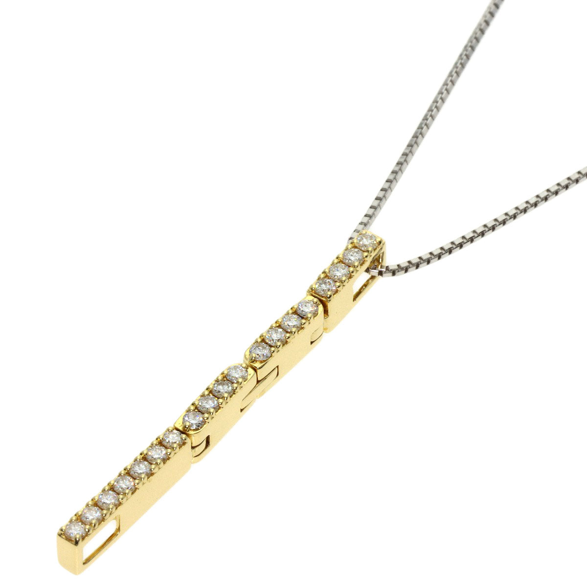 TASAKI Diamond Two-Tone  3WAY Necklace K18 White Gold 18K Yellow GoldLadies [Used]