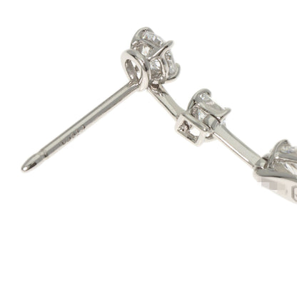 HARRY WINSTON Three Stone Wire Drop Diamond earring Platinum PT950 Ladies [Used]