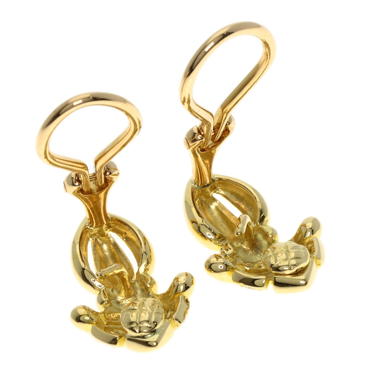 MIKIMOTO Diamond Pearl Pearl replacement charm included Earring K18 Yellow Gold Ladies [Used]