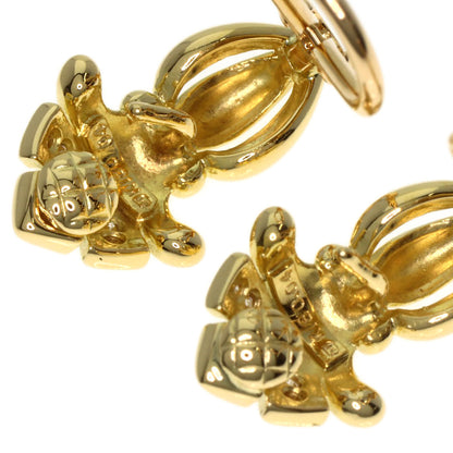 MIKIMOTO Diamond Pearl Pearl replacement charm included Earring K18 Yellow Gold Ladies [Used]