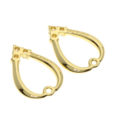 MIKIMOTO Diamond Pearl Pearl replacement charm included Earring K18 Yellow Gold Ladies [Used]