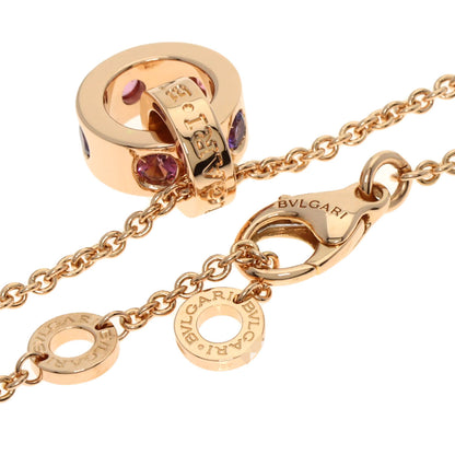 BVLGARI Roman Sorbet Pink Tourmaline Amethyst Necklace K18 Pink Gold Ladies [Used]