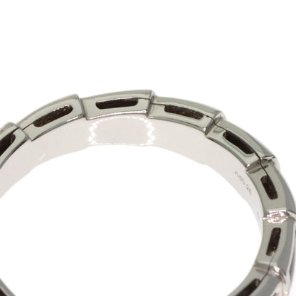BVLGARI Serpenti Viper Shell Diamond #54 Ring K18 White Gold Ladies [Used]