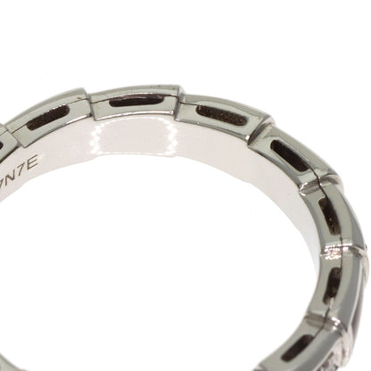 BVLGARI Serpenti Viper Shell Diamond #54 Ring K18 White Gold Ladies [Used]