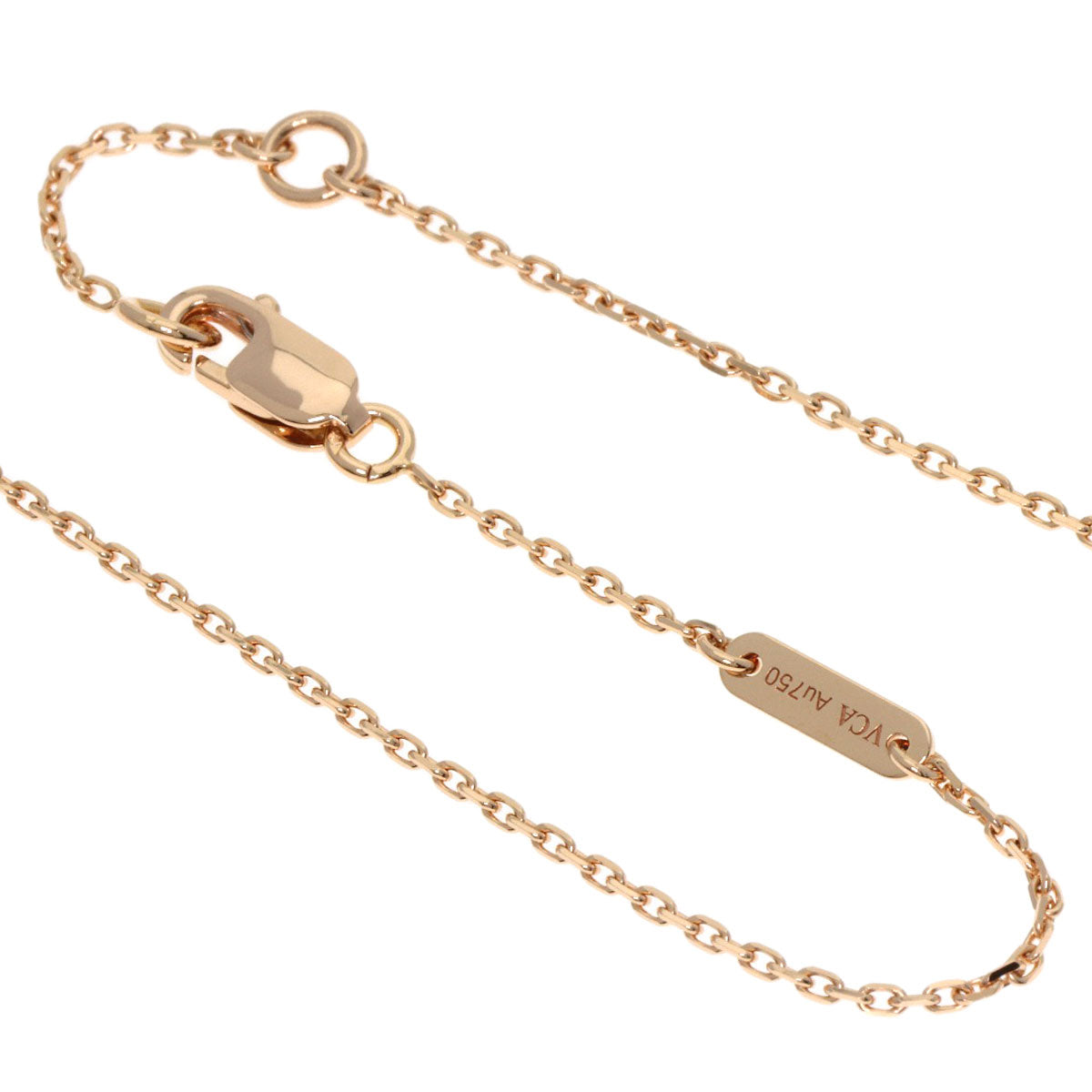 Van Cleef & Arpels Sweetheart Carnelian Necklace K18 Pink Gold Ladies [Used]