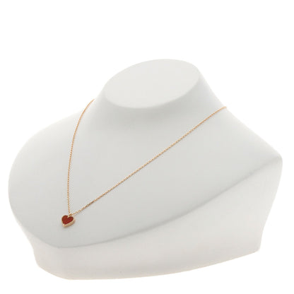 Van Cleef & Arpels Sweetheart Carnelian Necklace K18 Pink Gold Ladies [Used]