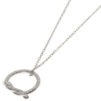 CARTIER Entrelaces Diamond Necklace K18 White Gold Ladies [Used]
