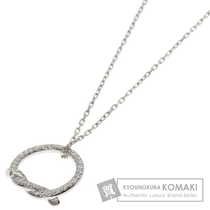 CARTIER Entrelaces Diamond Necklace K18 White Gold Ladies [Used]