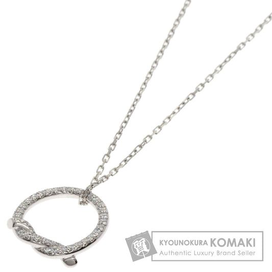 CARTIER Entrelaces Diamond Necklace K18 White Gold Ladies [Used]