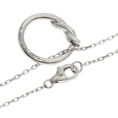 CARTIER Entrelaces Diamond Necklace K18 White Gold Ladies [Used]