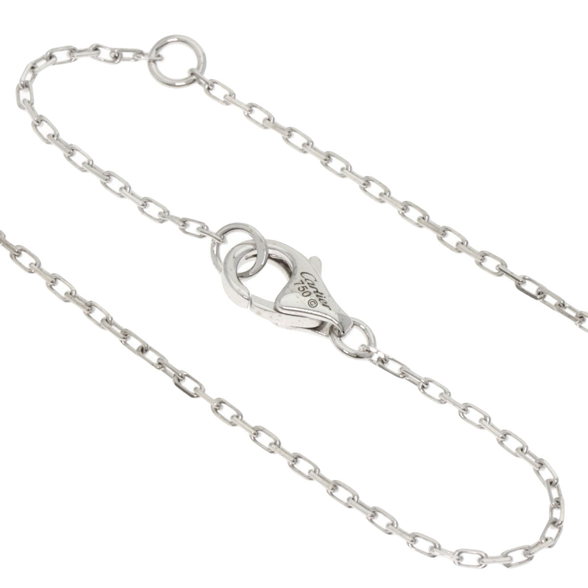 CARTIER Entrelaces Diamond Necklace K18 White Gold Ladies [Used]