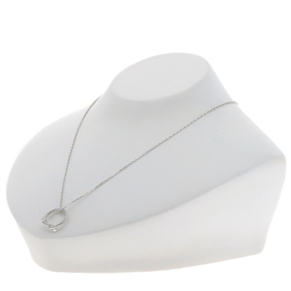 CARTIER Entrelaces Diamond Necklace K18 White Gold Ladies [Used]