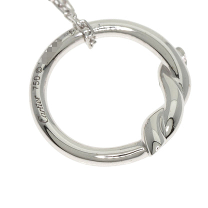 CARTIER Entrelaces Diamond Necklace K18 White Gold Ladies [Used]