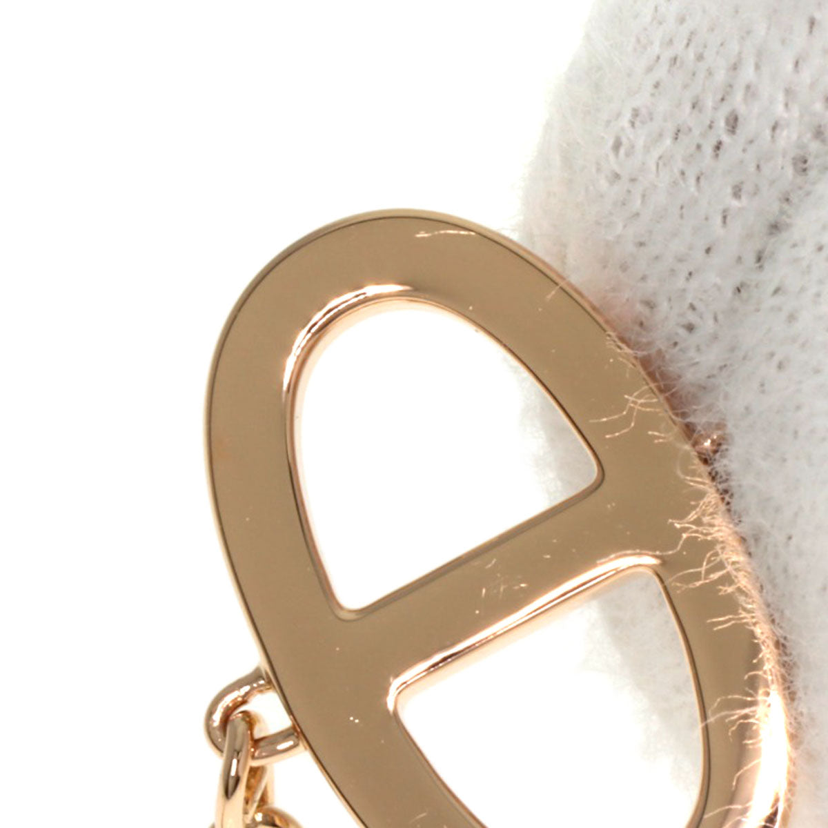 HERMES Chaine d'Ancre Contour Diamond SH Bracelet K18 Pink Gold Ladies [Used]