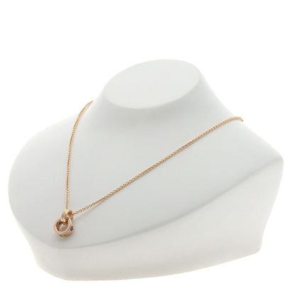 BVLGARI Roman Sorbet Sapphire Green Garnet Necklace K18 Pink Gold Ladies [Used]