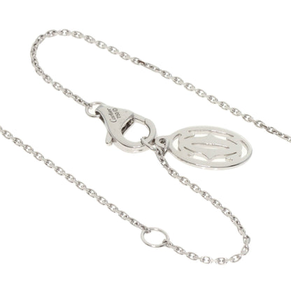 CARTIER Heart Pave Diamond Necklace K18 White Gold Ladies [Used]