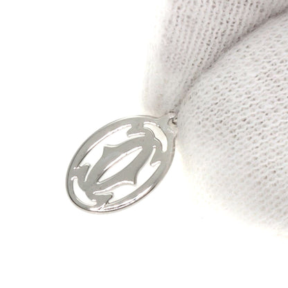 CARTIER Heart Pave Diamond Necklace K18 White Gold Ladies [Used]