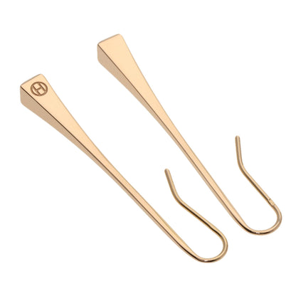 HERMES Clou de Forges earring K18 Pink Gold Ladies [Used]