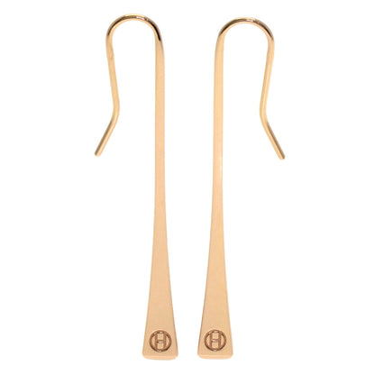 HERMES Clou de Forges earring K18 Pink Gold Ladies [Used]