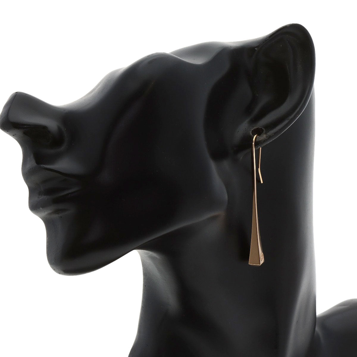 HERMES Clou de Forges earring K18 Pink Gold Ladies [Used]