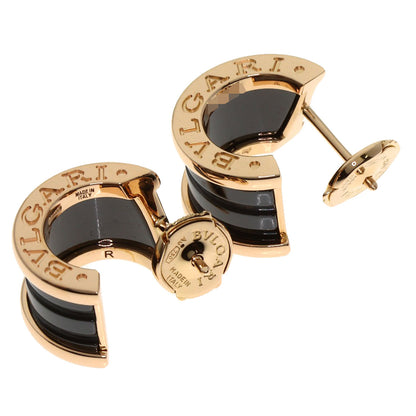BVLGARI B.zero1 Black ceramic earring K18 Pink Gold CeramicLadies [Used]