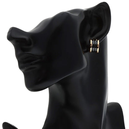 BVLGARI B.zero1 Black ceramic earring K18 Pink Gold CeramicLadies [Used]