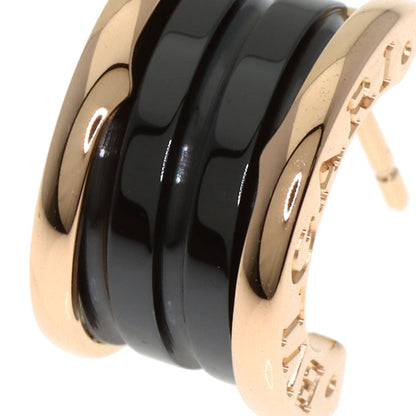 BVLGARI B.zero1 Black ceramic earring K18 Pink Gold CeramicLadies [Used]