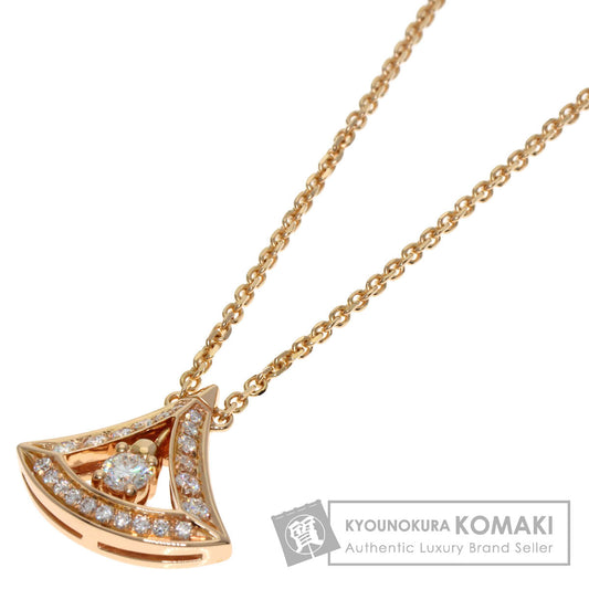 BVLGARI Diva Dream Diamond Necklace K18 Pink Gold Ladies [Used]