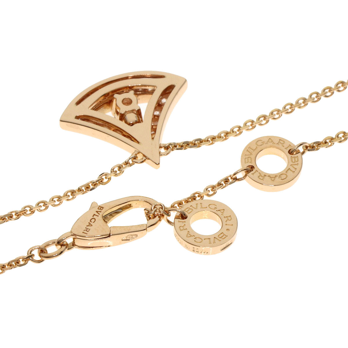BVLGARI Diva Dream Diamond Necklace K18 Pink Gold Ladies [Used]