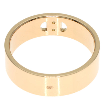 HERMES H Dunkle PM Diamond #53 Ring K18 Pink Gold Ladies [Used]